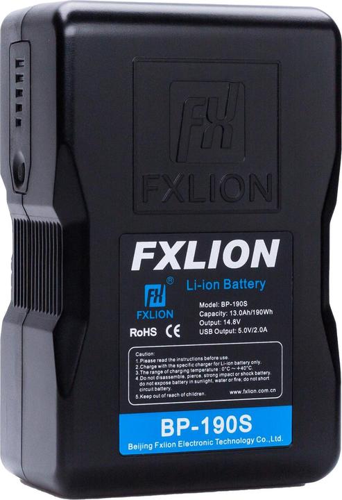 Actual product image Fxlion Cool Black 184 Wh, V-Mount (Camera battery)