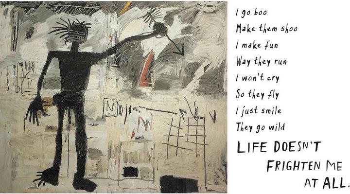 Produktbild Abrams & Chronicle Life Doesn't Frighten Me (Twenty-fifth Anniversary Edition) (Englisch, Maya Angelou, Jean-Michel Basquiat, Sara Jane Boyers, 2018)