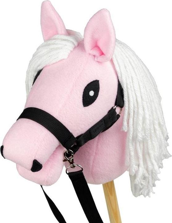 Produktbild Foster Steckenpferd Skippi. Pferd auf einem rosa Stock