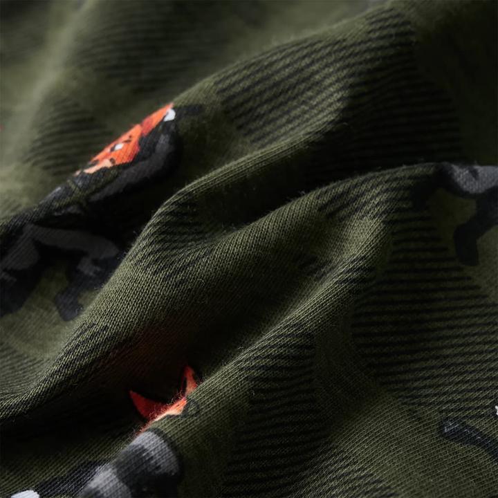 Produktbild VidaXL Kinderpyjama mit Langen Ärmeln Khaki 128,Material: 100 (128)