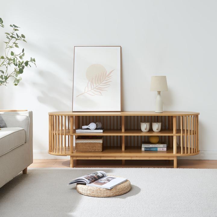 Immagine prodotto En.Casa Fernsehtisch Jarvenpaa 150x48x50 cm Bambus