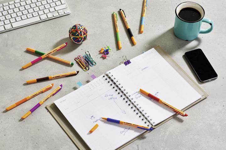 Actual product image STABILO pointVisco rollerball (Yellow, Lilac, 1 x)