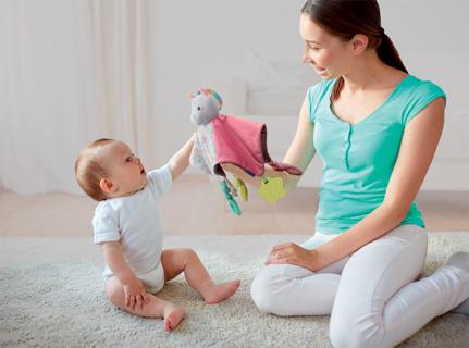 Produktbild Clementoni Baby-Kuscheltuch Einhorn