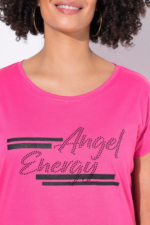 Actual product image Angel of Style Shirtkleid, A-Linie, Jersey, Glitzer-Schriftzug (52)