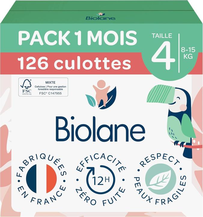 Produktbild Biolane Windelhosen (Gr. 4, 126 Stk.)