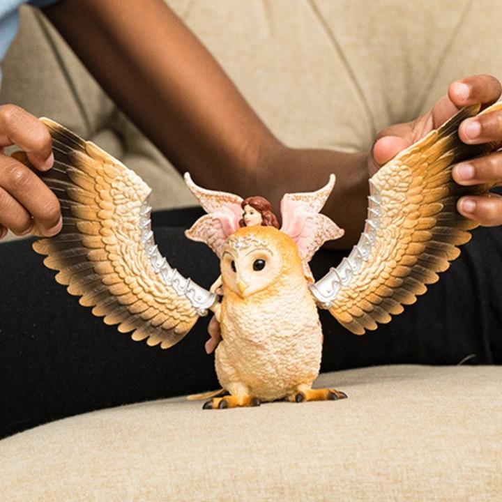 Actual product image Schleich Bayala elf on glitter owl