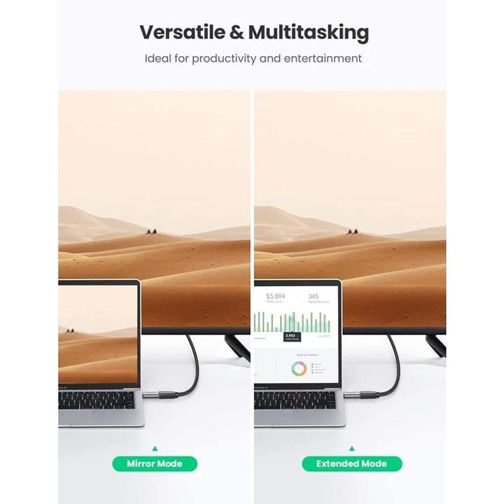 Produktbild Ugreen USB-C zu HDMI Buchse Adapter (USB Typ-C, DC-Stecker 4.5 mm, 3.97 cm)