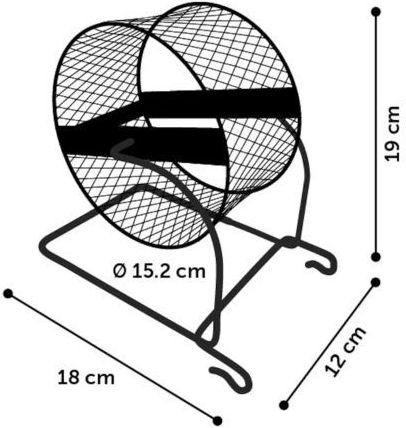Produktbild Flamingo Exercise wheel for hamsters, M - (540058512659)