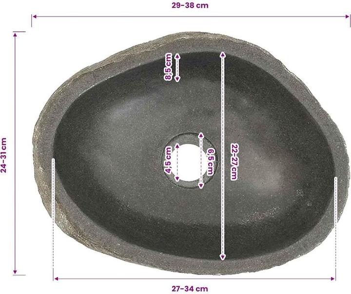 Actual product image vidaXL Becken (310 mm, 380 mm)