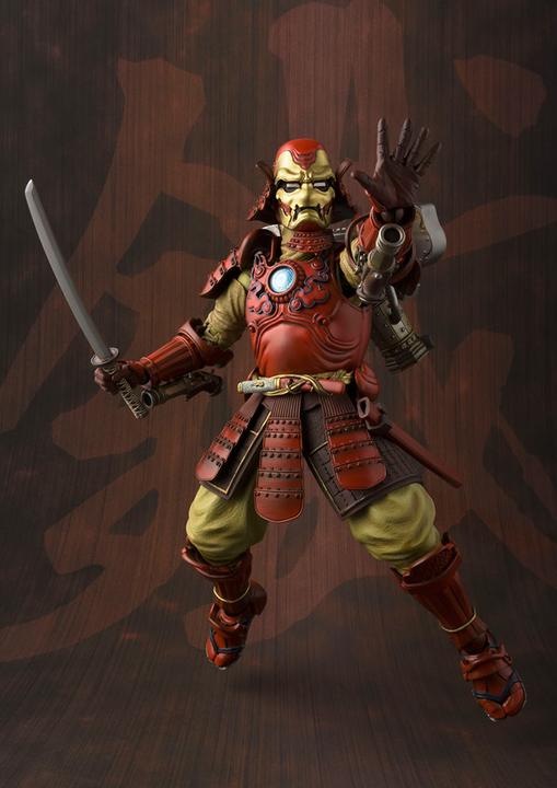 Actual product image Bandai Marvel "Iron Man Mark 3" Samurai action figure