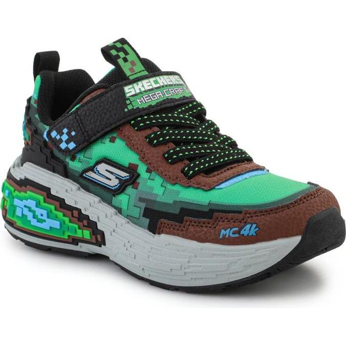 Skechers, Bambini, Sneaker, MEGA-CRAFT 4K 402160L-BRMT Marrone/Multi, Multicolore, Marrone, (28.5)