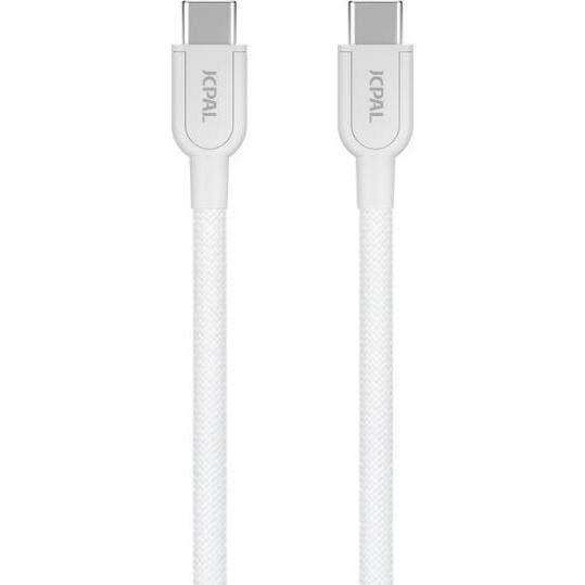 Thumbnail - JCPAL Flex Link USB-C to USB-C cable 1m - white (1 m), USB Kabel