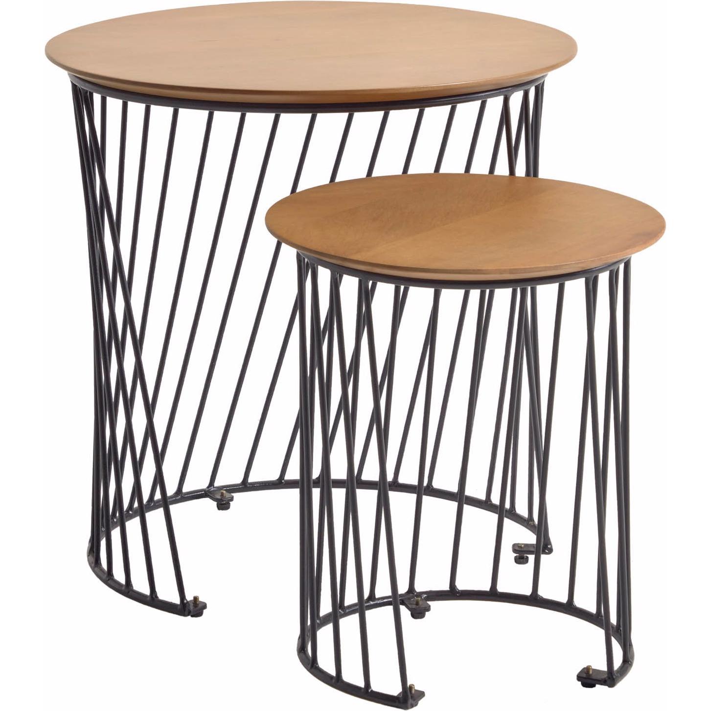 Kave Home, Couchtisch + Beistelltisch, Leska (50 x 50 x 50 cm)