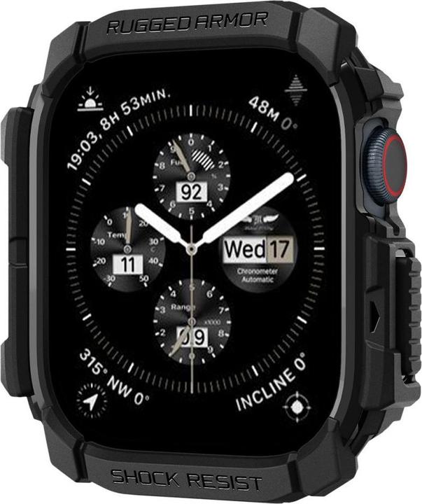 Actual product image Spigen Rugged Armor Apple Watch 10 42mm czarny/black ACS08585