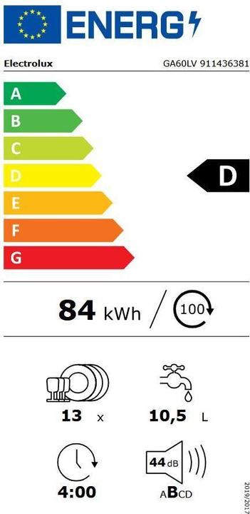 Etichetta energetica Electrolux GA60LV