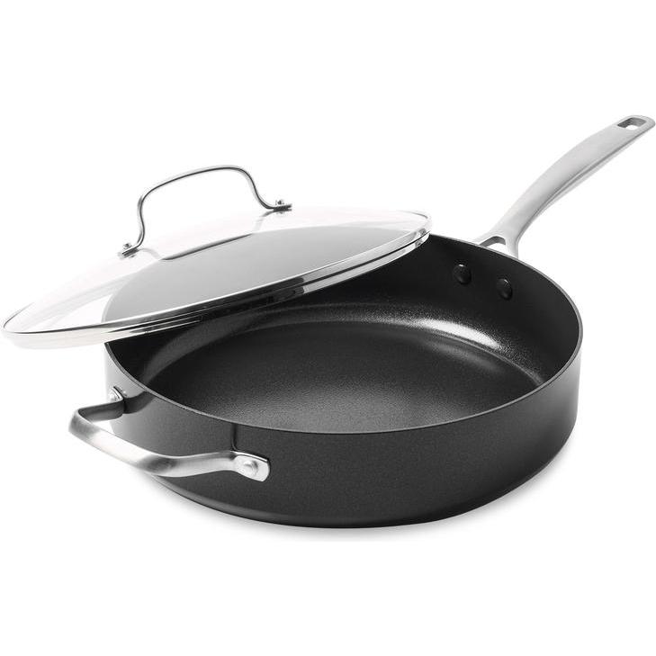 Greenpan Nero Copenhagen Steelpan Met Keramische Antikleeflaag 18Cm, Padella + Pentola,