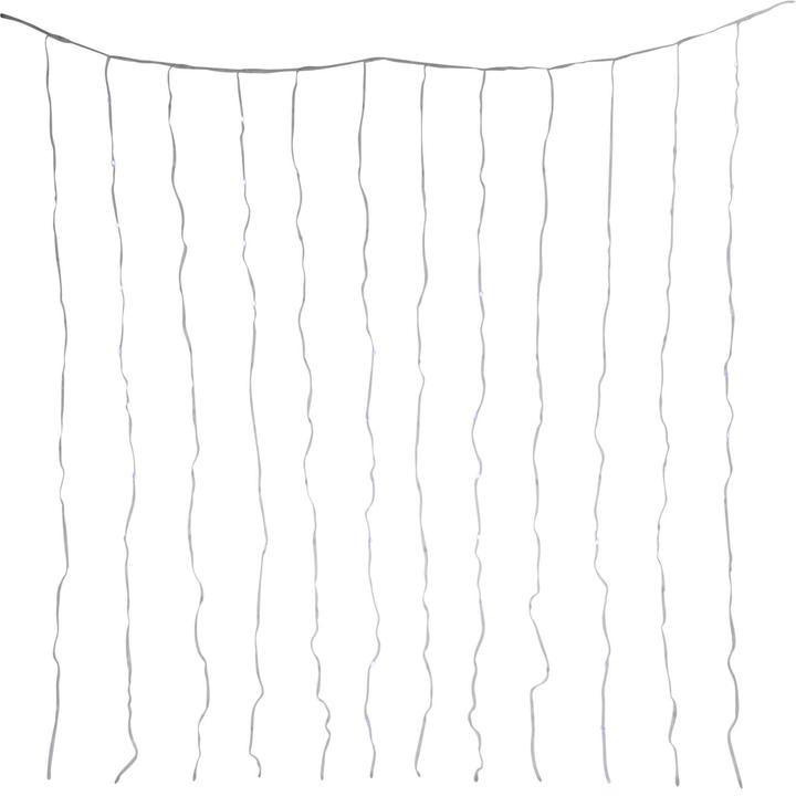 Produktbild Koopman Mehrfarbiger RGB Lichtervorhang 144 LEDs mit Fernbedienung, ideal für Innen & Aussen (1.20 m)