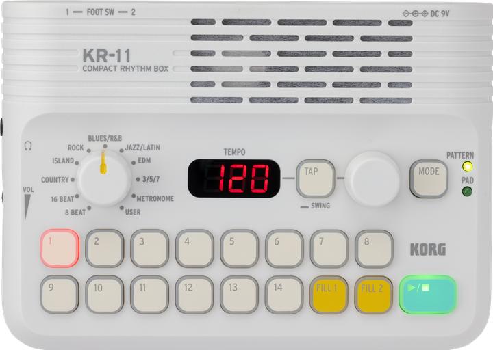 Actual product image Korg Digital Drum, KR-11, 11 Genres, 126 Rhythmen, User Pattern