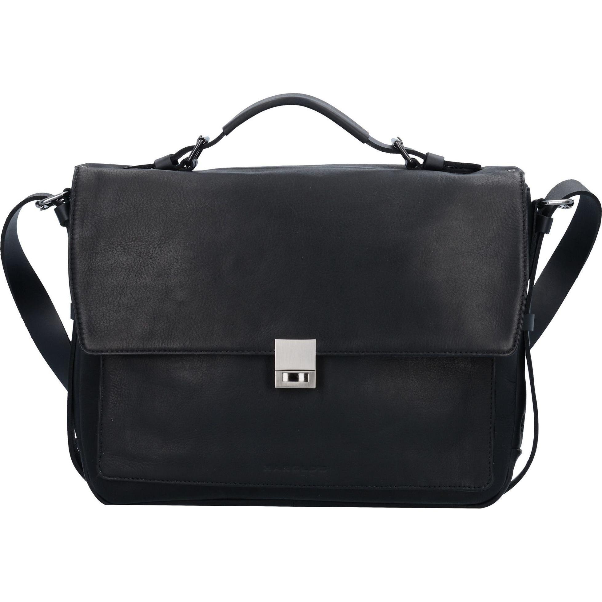 Harolds, Handtasche, Ivy Lane Aktentasche Leder 37 cm Laptopfach, Schwarz