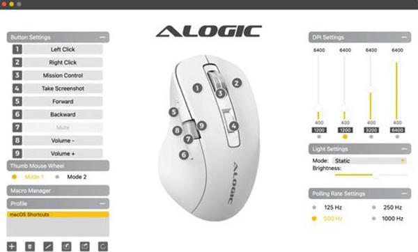 Actual product image Alogic Apex Bluetooth USB-C Rechargeab (Wireless)