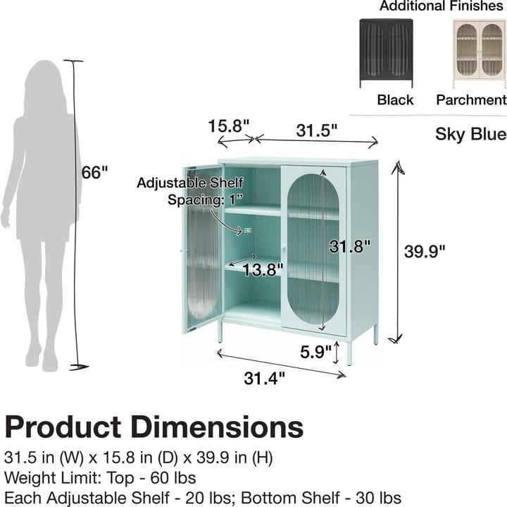 Image du produit Dorel Home Luna (80 x 40 x 102 cm)