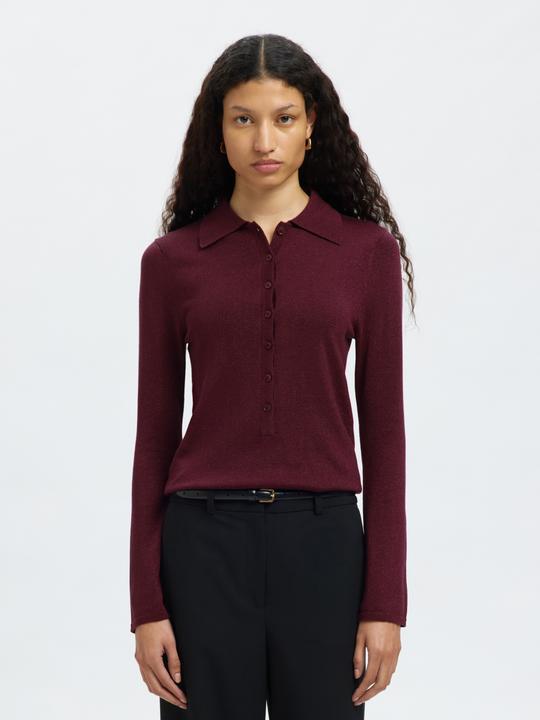 Produktbild Selected Metallic Polohemd aus Strick (XL)
