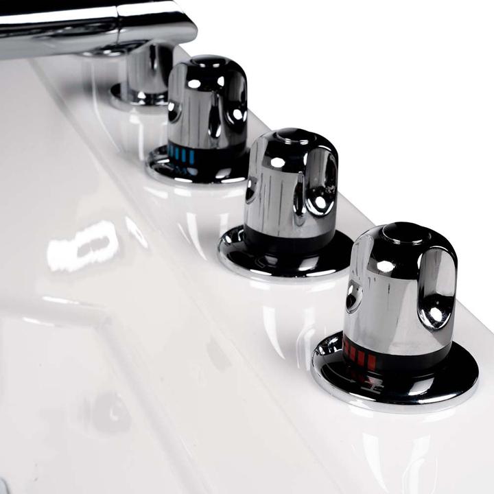 Actual product image Home Deluxe Whirlpool bath 2 persons DOLPHIN (left) - 180x120x65cm (120 cm, 180 cm)