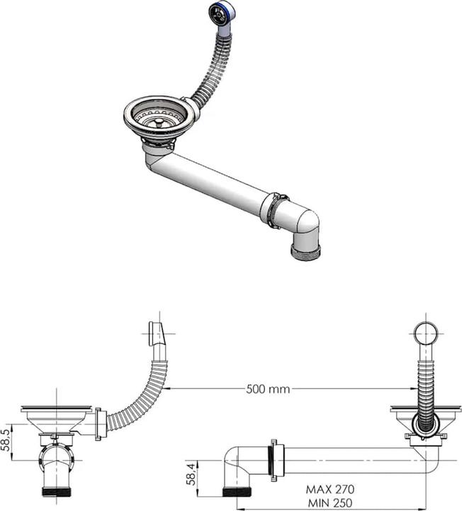Immagine prodotto vidaXL Moderne Spüle (78 cm, 50 cm)