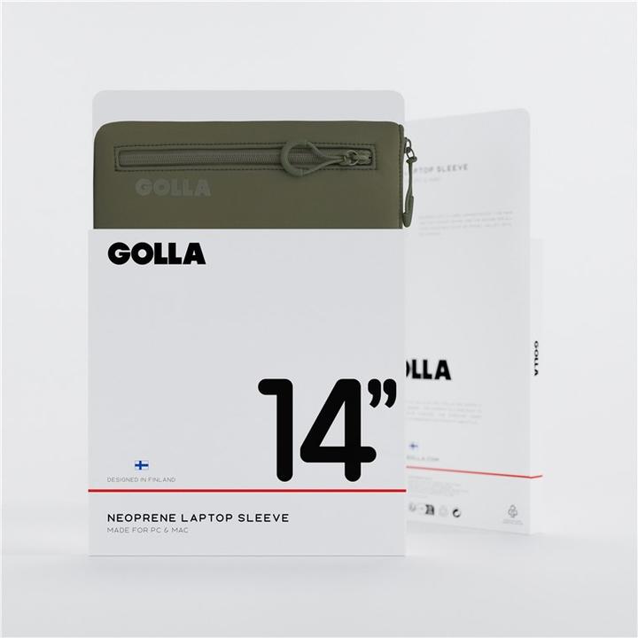 Image du produit Golla Ensemble sac à dos et housse d'ordinateur portable 14 pouces, vert