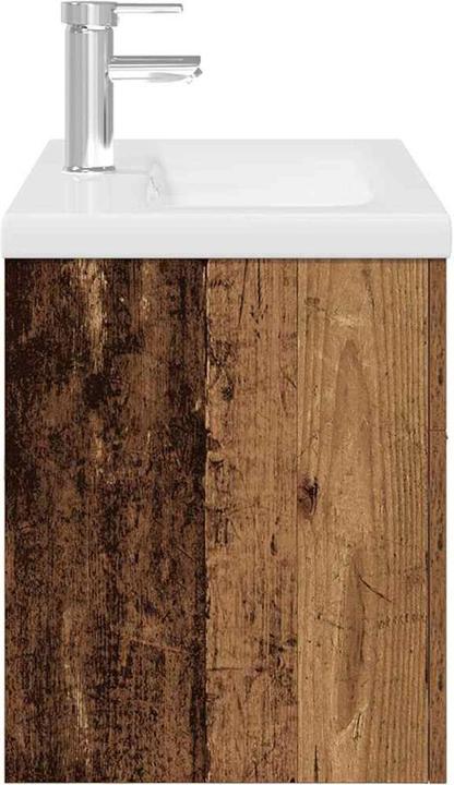 Produktbild vidaXL Waschbeckenunterschrank mit Einbaubecken und Wasserhahn Bad Waschtisch