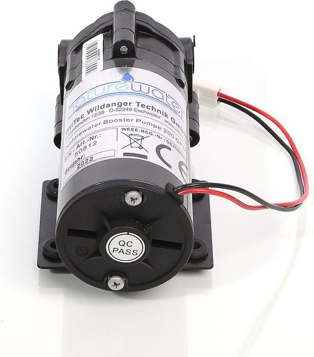 Actual product image Naturewater Booster Pump with 200 GPD (750 l/day) 60W for Reverse Osmosis Systems (Booster pump)