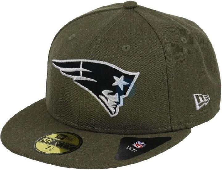Produktbild New Era NFL - New England Patriots - Heather 59Fifty Cap Oliv 7 5/8 (56)