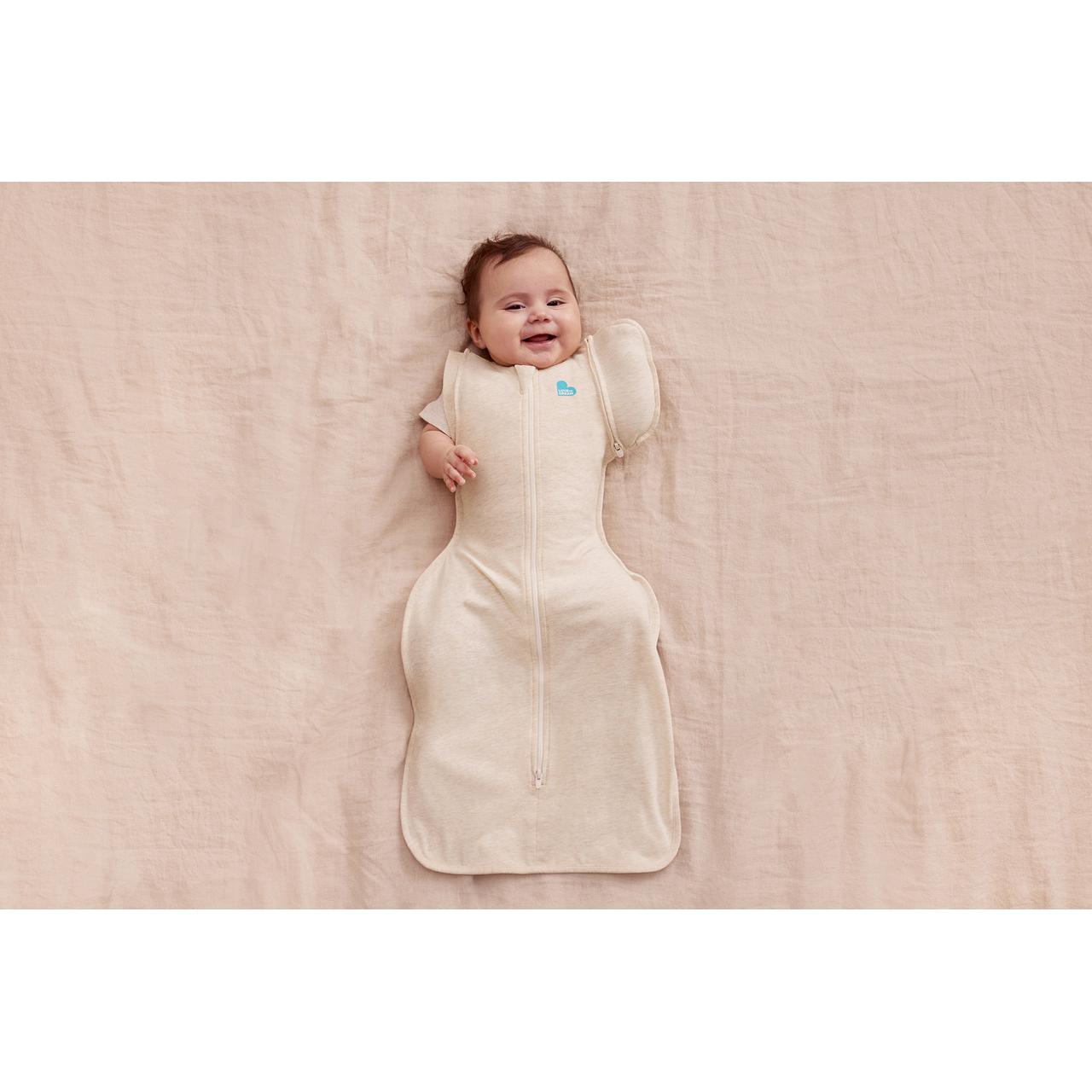 Love To Dream Beige Sacco A Pelo Per Bebè, Swaddle Up Übergangspucksack 1.0T (64 Cm, 1.0 Tog, Tutto L'anno)