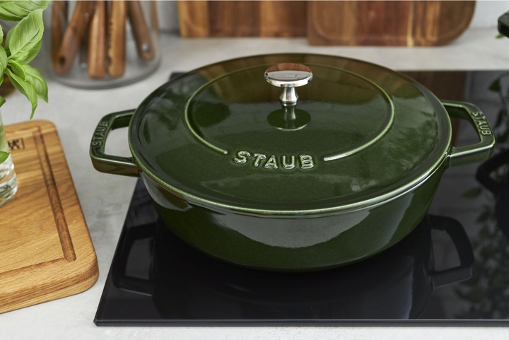 Staub Bräter Chistera Drop (24 cm, Bräter + Schmortopf, Gusseisen)