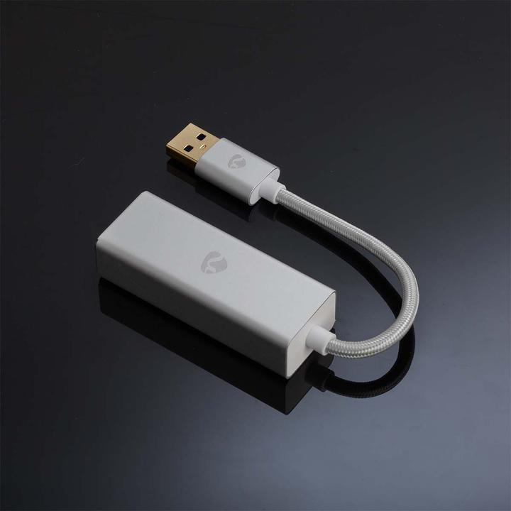 Actual product image Nedis USB-A Adapter | USB 3.2 Gen 1 | USB-A Male | RJ45 Female | 1 Gbps | 0.20 m | Round | Gold (USB, 20 cm)
