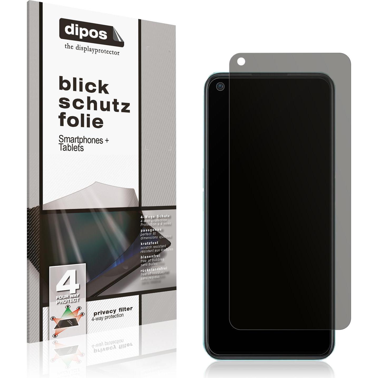Thumbnail - Dipos Blickschutzfolie 4-Way Privacy (1 Stück, OnePlus Nord CE 2 Lite), Smartphone Schutzfolie, Transparent