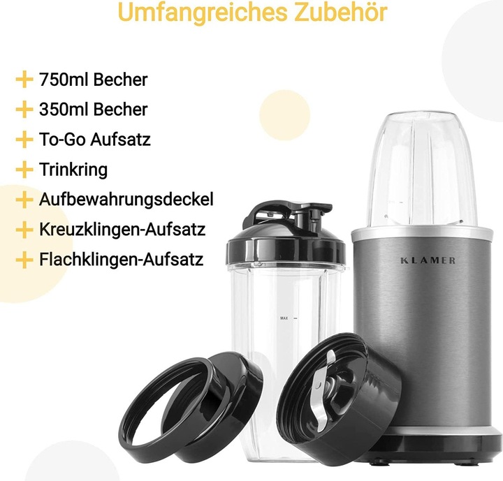 Actual product image KLAMER Bullet (1000 W)