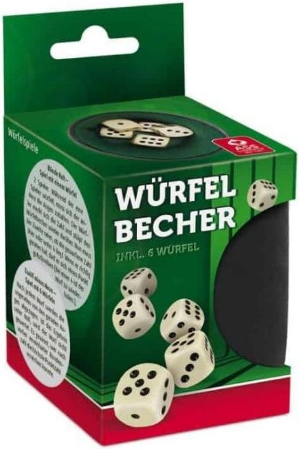 Actual product image ASS Altenburg 22506644 - Plastic dice cup with 6 dice