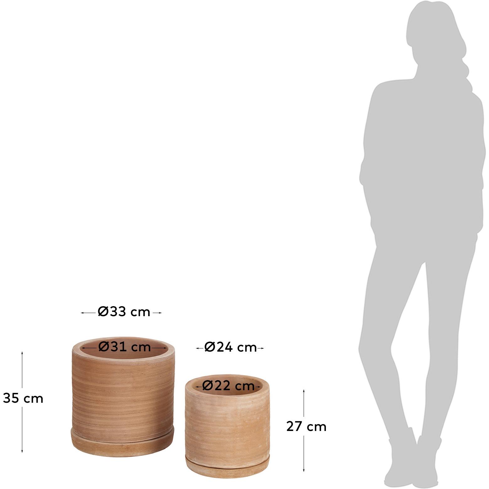 Thumbnail - Kave Home, Blumentopf, Karlina (33 cm)