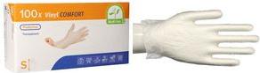 Image du produit Papstar Gants à usage unique Medi-Inn Comfort, vinyle, non poudrés, sans latex, transparents, 100 pièces (S)