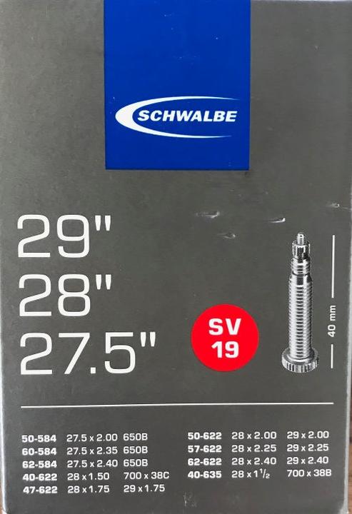 Actual product image Schwalbe Sv19 (Presta (SV), 28", 29", 27.5", 40 mm)