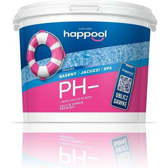 Acrylmed, Prodotto chimico per piscine, CALCID MINUS Pulver zur Senkung des pH-Werts von Wasser 3 kg