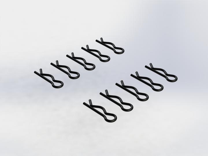 Produktbild Arrma Karosserieklammer, schwarz (10)