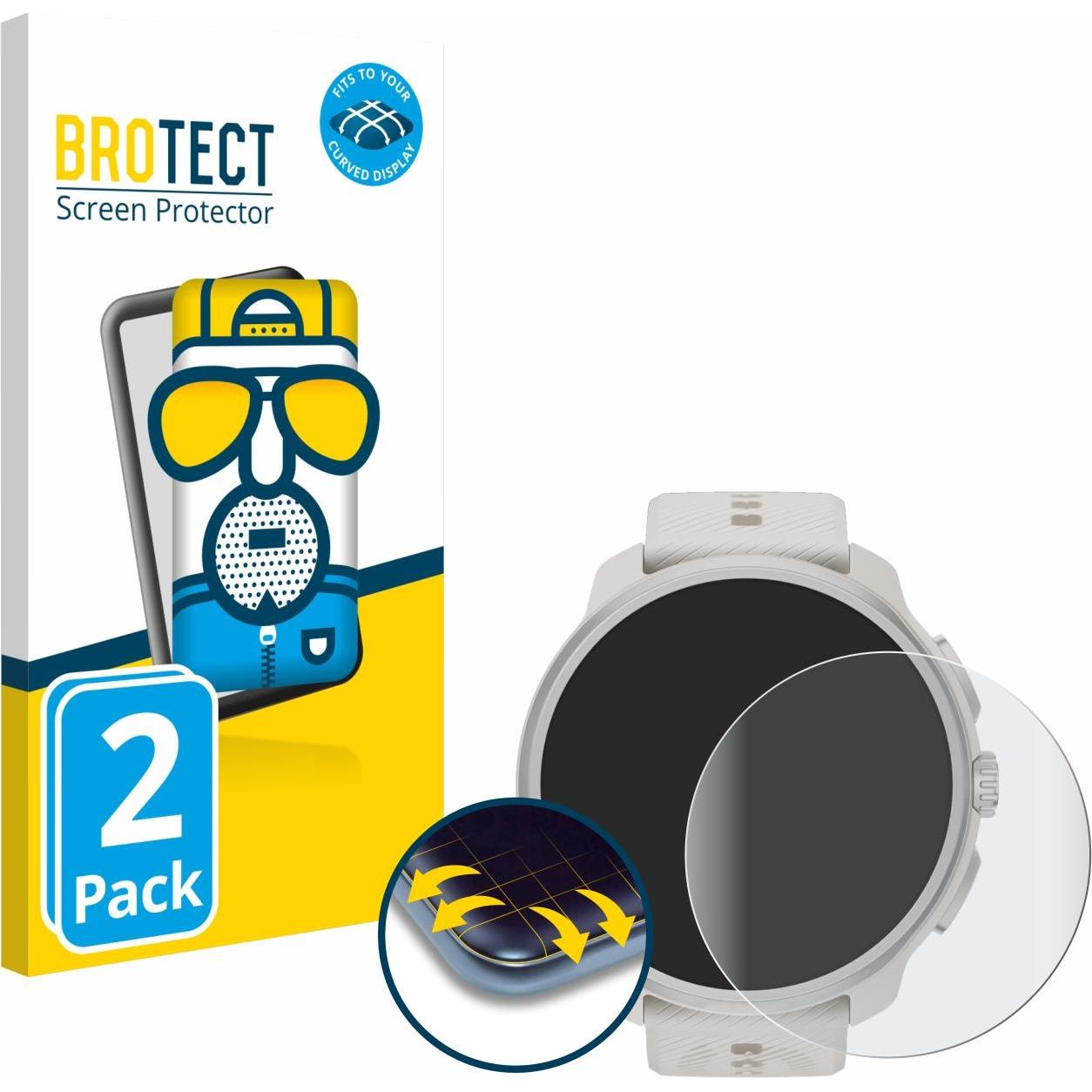 BROTECT Full-Screen Pellicola Opaca, Pellicola protettiva per smartwatch, Grigio