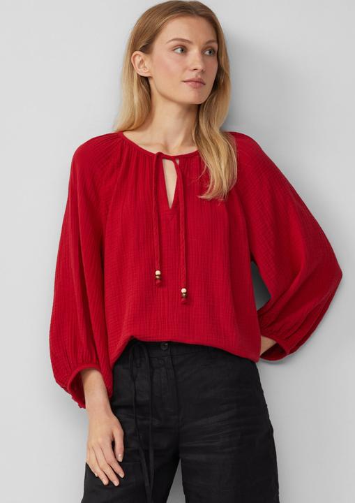 Immagine prodotto s.Oliver Bluse Musselin-Bluse mit Raglanärmeln und Raffung (32)