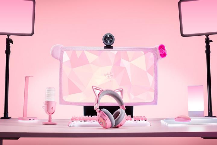 Actual product image Razer Kraken Kitty V3 Pro - Quartz (Wireless)