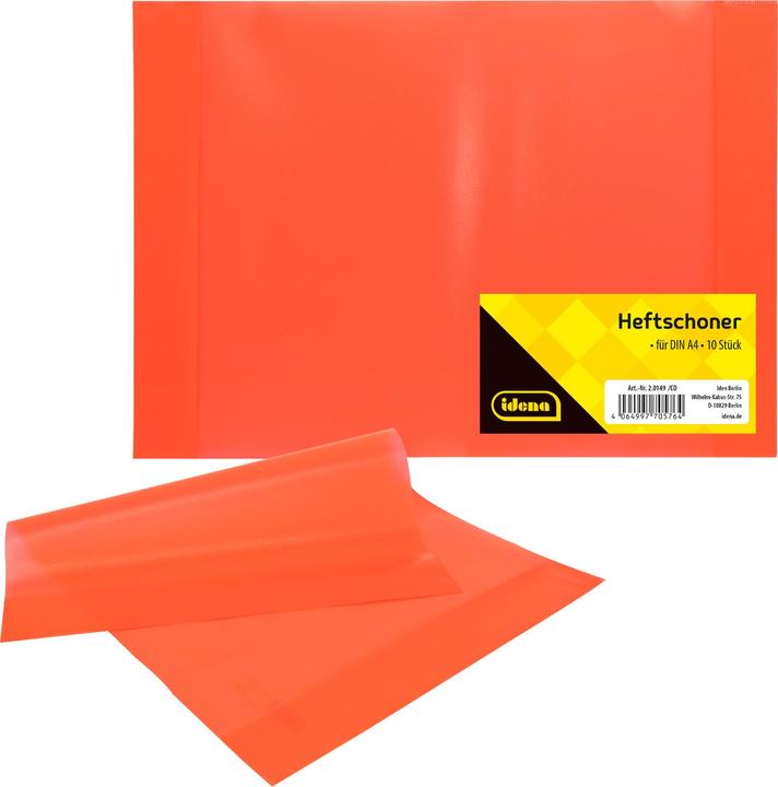 Idena Heftschoner A4 transparent rot (A4)