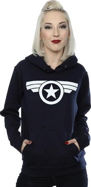 Immagine prodotto Captain America Super Soldier Felpa con Cappuccio Donna (L)