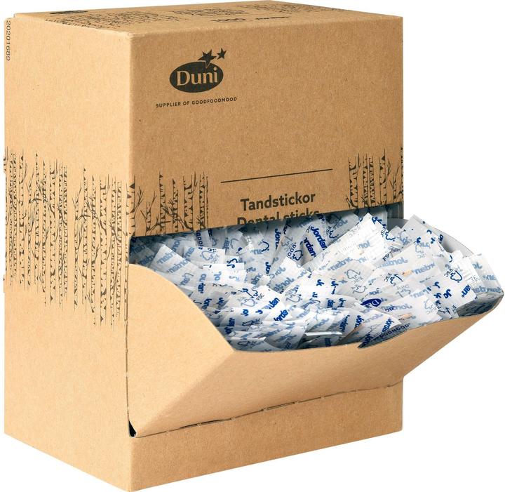 Duni Zahnstocher Jordan, Schachtel mit 1.000 Stück. (1000x)