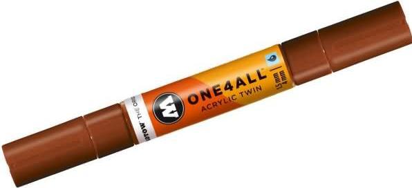 Produktbild Molotow Marqueur pour Maquettes - One4All Twin - Acrylique Noisette - 1,5/4mm - -092 - 15 cm (Haselnussbraun, 4 mm, 1 x)